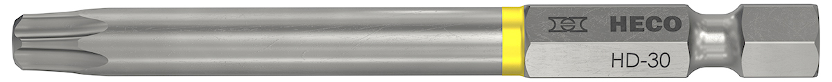 Bild von HECO® BITS, Langbits, HECO-Drive, HD-30, Farbring: gelb, im Blister à 3 Stück (VPE=1 Stück)